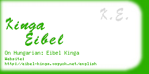 kinga eibel business card